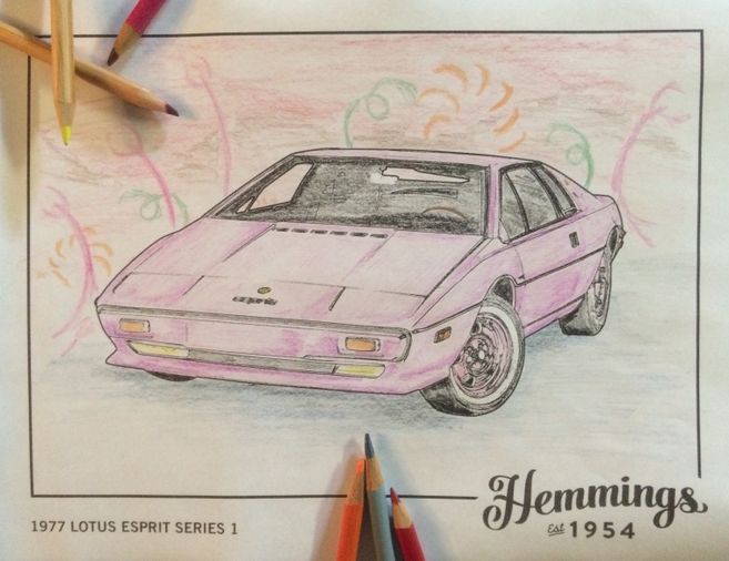Download Psst. Hey. These blank car coloring pages won't color themselves,... | Hemmings