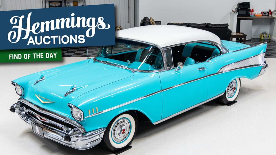 Largely Stock This Red 1957 Chevy Bel Air Is Total Eye Candy Hemmings - 57 Chevy Tropical Turquoise Paint Code