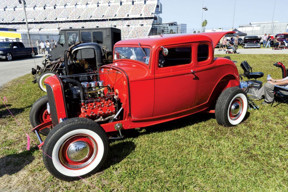 hot rod in red Turkey Run 2019