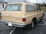 1977 Chevy Suburban rear beige